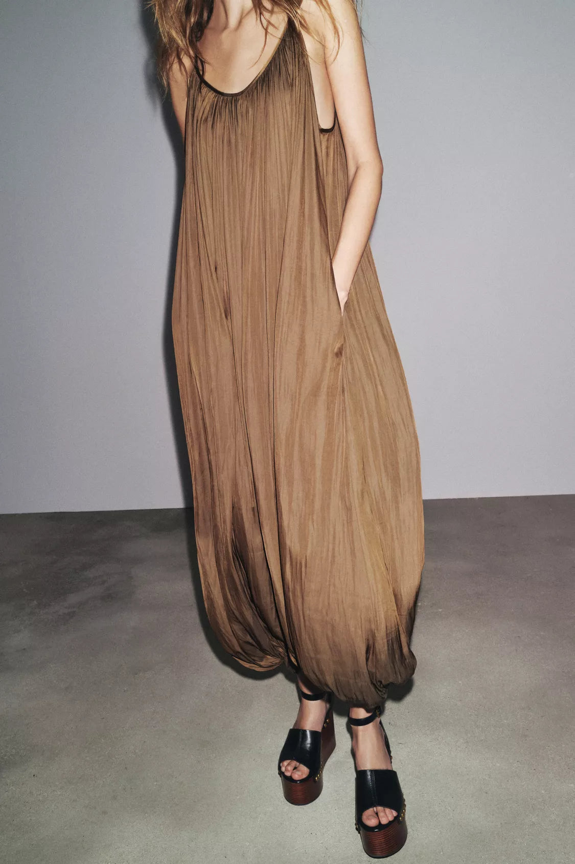 SERAPHINE PLEAT JUMPSUIT