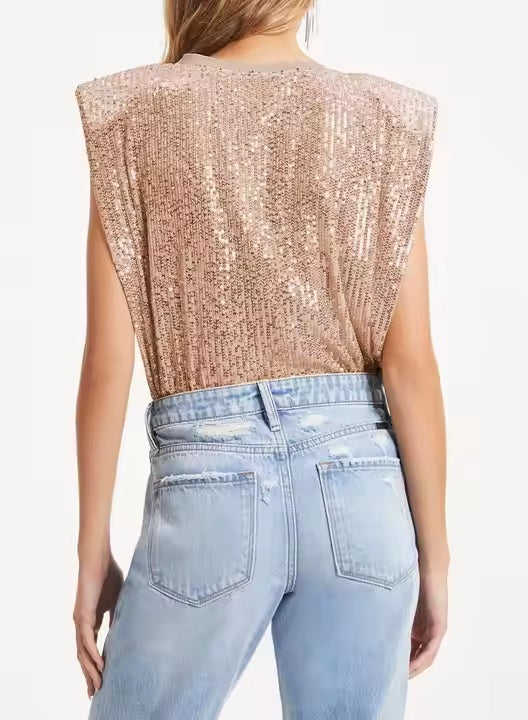 Sparkle & shine sequin top |  1+1 GRATIS