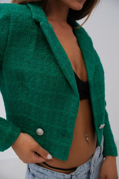 Modern elegance cropped blazer