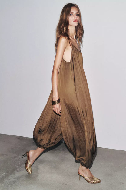 SERAPHINE PLEAT JUMPSUIT