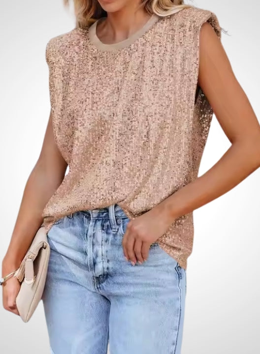 Sparkle & shine sequin top |  1+1 GRATIS